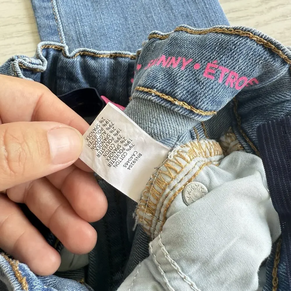 The Children’s Place Girls Skinny Fit Adjustable Waistband Jeans Size 6